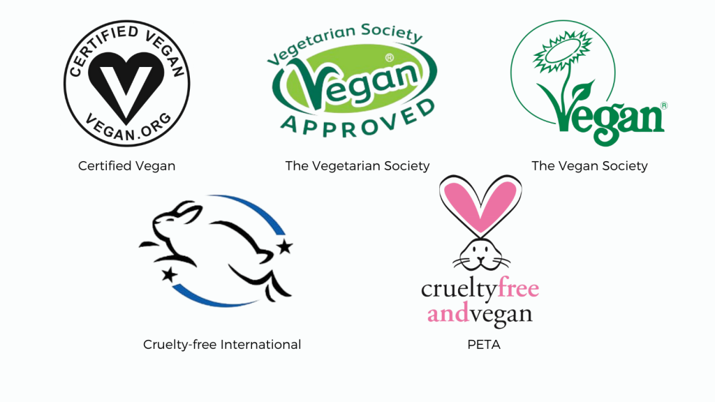 Crulity-free és Vegán kozmetikai logók (Forrás: Health & Wellbeing)